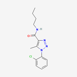 molecular formula C14H17ClN4O B2623020 N-butyl-1-(2-chlorophenyl)-5-methyl-1H-1,2,3-triazole-4-carboxamide CAS No. 924833-84-1