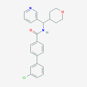 3'-chloro-N-(pyridin-3-yl(tetrahydro-2H-pyran-4-yl)methyl)-[1,1'-biphenyl]-4-carboxamide