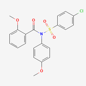 N-((4-chlorophenyl)sulfonyl)-2-methoxy-N-(4-methoxyphenyl)benzamide