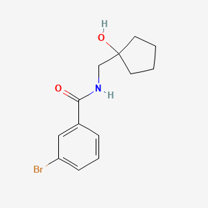 molecular formula C13H16BrNO2 B2623065 3-bromo-N-((1-hydroxycyclopentyl)methyl)benzamide CAS No. 1216913-88-0