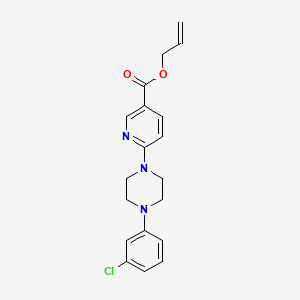 molecular formula C19H20ClN3O2 B2623078 Allyl 6-[4-(3-chlorophenyl)piperazino]nicotinate CAS No. 400086-65-9