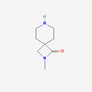 molecular formula C8H14N2O B2623082 2-Methyl-2,7-diazaspiro[3.5]nonan-1-one CAS No. 1422064-96-7