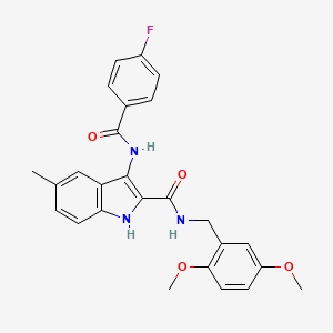 N-[6-(cyclohexylsulfonyl)-1,3-dimethyl-2-oxo-2,3-dihydro-1H-benzimidazol-5-yl]-2-methoxyacetamide