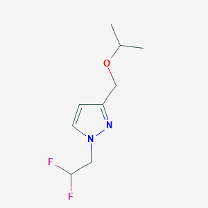 molecular formula C9H14F2N2O B2623087 1-(2,2-difluoroethyl)-3-(isopropoxymethyl)-1H-pyrazole CAS No. 1855951-75-5