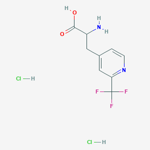 2-Amino-3-[2-(trifluoromethyl)pyridin-4-yl]propanoic acid;dihydrochloride