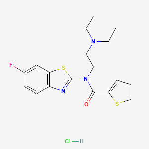 N-(2-(diethylamino)ethyl)-N-(6-fluorobenzo[d]thiazol-2-yl)thiophene-2-carboxamide hydrochloride