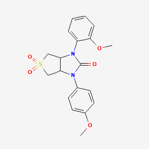 1-(2-methoxyphenyl)-3-(4-methoxyphenyl)tetrahydro-1H-thieno[3,4-d]imidazol-2(3H)-one 5,5-dioxide
