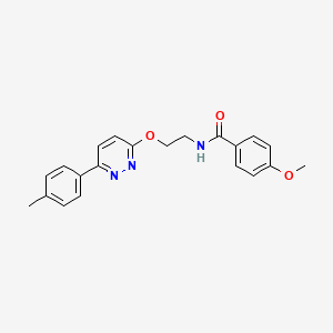 4-methoxy-N-(2-((6-(p-tolyl)pyridazin-3-yl)oxy)ethyl)benzamide