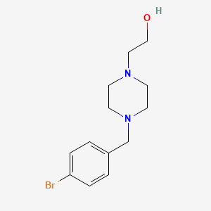 molecular formula C13H19BrN2O B2623110 2-[4-[(4-Bromophenyl)methyl]piperazin-1-yl]ethanol CAS No. 415721-83-4