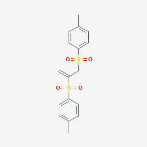 molecular formula C17H18O4S2 B262312 2,3-Bis[(4-methylphenyl)sulfonyl]propene 