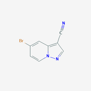 molecular formula C8H4BrN3 B2623122 5-Bromopyrazolo[1,5-a]pyridine-3-carbonitrile CAS No. 1352900-95-8