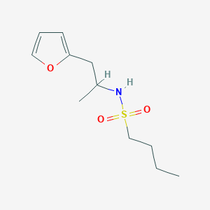 N-[1-(furan-2-yl)propan-2-yl]butane-1-sulfonamide