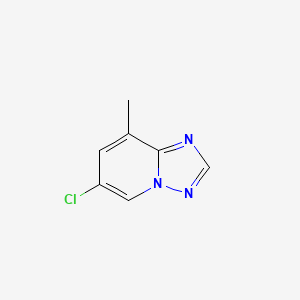 molecular formula C7H6ClN3 B2623143 6-Chloro-8-methyl-[1,2,4]triazolo[1,5-a]pyridine CAS No. 2155875-80-0