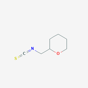 molecular formula C7H11NOS B2623157 2-(Isothiocyanatomethyl)oxane CAS No. 50450-56-1