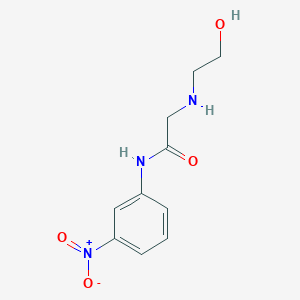 molecular formula C10H13N3O4 B2623163 2-[(2-hydroxyethyl)amino]-N-(3-nitrophenyl)acetamide CAS No. 215649-78-8