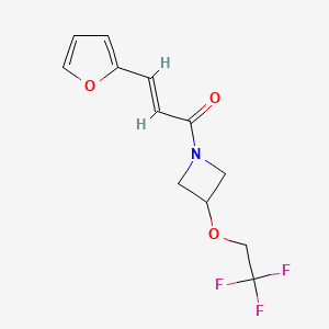 (E)-3-(furan-2-yl)-1-(3-(2,2,2-trifluoroethoxy)azetidin-1-yl)prop-2-en-1-one