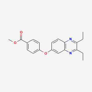 Methyl 4-[(2,3-diethyl-6-quinoxalinyl)oxy]benzenecarboxylate