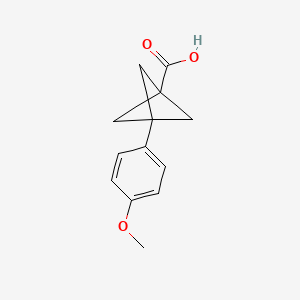 3-(4-Methoxyphenyl)bicyclo[1.1.1]pentane-1-carboxylic acid