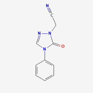 2-(5-oxo-4-phenyl-4,5-dihydro-1H-1,2,4-triazol-1-yl)acetonitrile