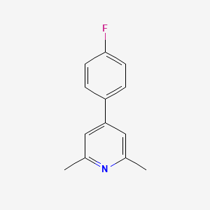 molecular formula C13H12FN B2623216 4-(4-Fluorophenyl)-2,6-dimethylpyridine CAS No. 1214330-53-6