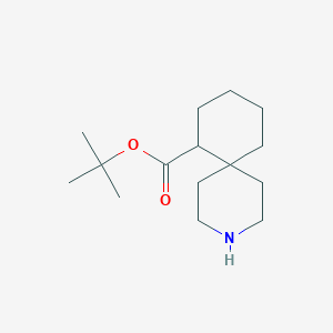 molecular formula C15H27NO2 B2623217 Tert-butyl 3-azaspiro[5.5]undecane-11-carboxylate CAS No. 2287312-61-0