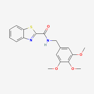 molecular formula C18H18N2O4S B2623231 N-(3,4,5-trimethoxybenzyl)benzo[d]thiazole-2-carboxamide CAS No. 1203217-52-0
