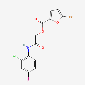 [2-(2-Chloro-4-fluoroanilino)-2-oxoethyl] 5-bromofuran-2-carboxylate