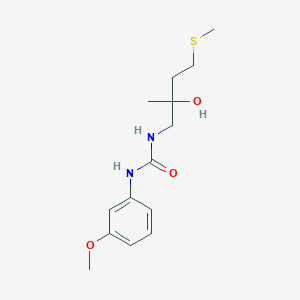 1-(2-Hydroxy-2-methyl-4-(methylthio)butyl)-3-(3-methoxyphenyl)urea