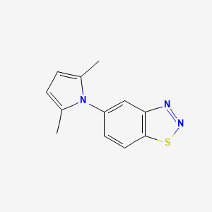 molecular formula C12H11N3S B2623271 5-(2,5-dimethyl-1H-pyrrol-1-yl)-1,2,3-benzothiadiazole CAS No. 866156-73-2
