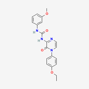 1-(4-(4-Ethoxyphenyl)-3-oxo-3,4-dihydropyrazin-2-yl)-3-(3-methoxyphenyl)urea