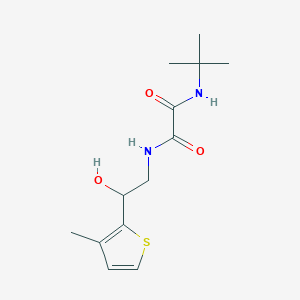 N1-(tert-butyl)-N2-(2-hydroxy-2-(3-methylthiophen-2-yl)ethyl)oxalamide