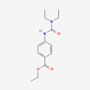 molecular formula C14H20N2O3 B2623294 4-[[Diethylamino(oxo)methyl]amino]benzoic acid ethyl ester CAS No. 690685-25-7