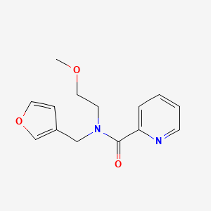 molecular formula C14H16N2O3 B2623298 N-(furan-3-ylmethyl)-N-(2-methoxyethyl)picolinamide CAS No. 1421478-16-1