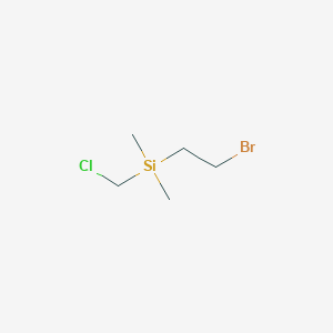 molecular formula C5H12BrClSi B2623321 2-Bromoethyl(chloromethyl) dimethylsilane CAS No. 1338487-87-8
