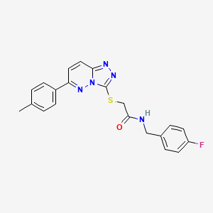 N-(4-fluorobenzyl)-2-((6-(p-tolyl)-[1,2,4]triazolo[4,3-b]pyridazin-3-yl)thio)acetamide
