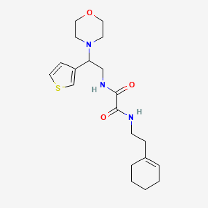 N1-(2-(cyclohex-1-en-1-yl)ethyl)-N2-(2-morpholino-2-(thiophen-3-yl)ethyl)oxalamide