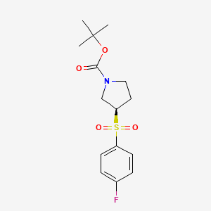 (R)-tert-Butyl 3-((4-fluorophenyl)sulfonyl)pyrrolidine-1-carboxylate
