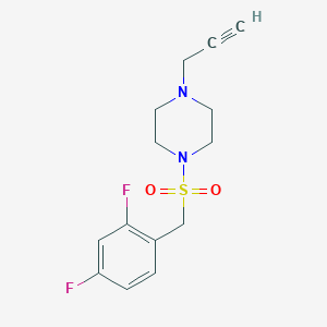 1-[(2,4-Difluorophenyl)methanesulfonyl]-4-(prop-2-yn-1-yl)piperazine