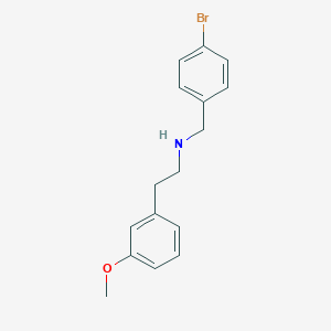 molecular formula C16H18BrNO B262337 N-(4-bromobenzyl)-2-(3-methoxyphenyl)ethanamine 