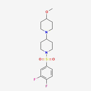 1'-((3,4-Difluorophenyl)sulfonyl)-4-methoxy-1,4'-bipiperidine