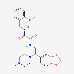 N1-(2-(benzo[d][1,3]dioxol-5-yl)-2-(4-methylpiperazin-1-yl)ethyl)-N2-(2-methoxybenzyl)oxalamide