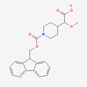 2-[1-(9H-Fluoren-9-ylmethoxycarbonyl)piperidin-4-yl]-2-methoxyacetic acid