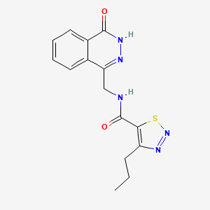 N-((4-oxo-3,4-dihydrophthalazin-1-yl)methyl)-4-propyl-1,2,3-thiadiazole-5-carboxamide