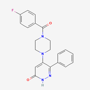 5-[4-(4-fluorobenzoyl)piperazino]-6-phenyl-3(2H)-pyridazinone