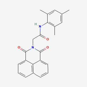 molecular formula C23H20N2O3 B2623416 2-(1,3-dioxo-1H-benzo[de]isoquinolin-2(3H)-yl)-N-mesitylacetamide CAS No. 923211-40-9