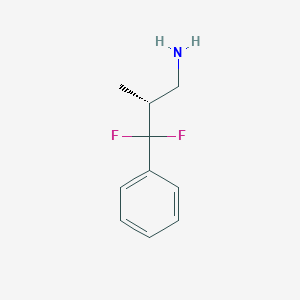 (2R)-3,3-Difluoro-2-methyl-3-phenylpropan-1-amine