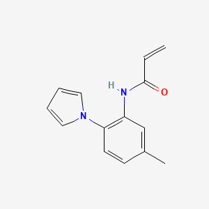 N-[5-methyl-2-(1H-pyrrol-1-yl)phenyl]prop-2-enamide