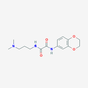 N'-(2,3-dihydro-1,4-benzodioxin-6-yl)-N-[3-(dimethylamino)propyl]oxamide
