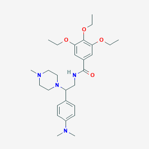 N-[2-[4-(dimethylamino)phenyl]-2-(4-methylpiperazino)ethyl]-3,4,5-triethoxybenzamide