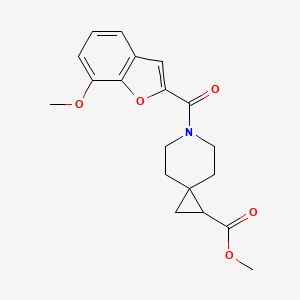 Methyl 6-(7-methoxybenzofuran-2-carbonyl)-6-azaspiro[2.5]octane-1-carboxylate